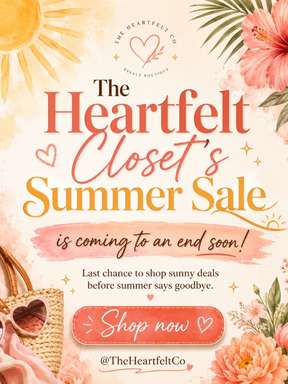 ☀️ The Heartfelt Closet’s Summer Sale is winding down! 🌸